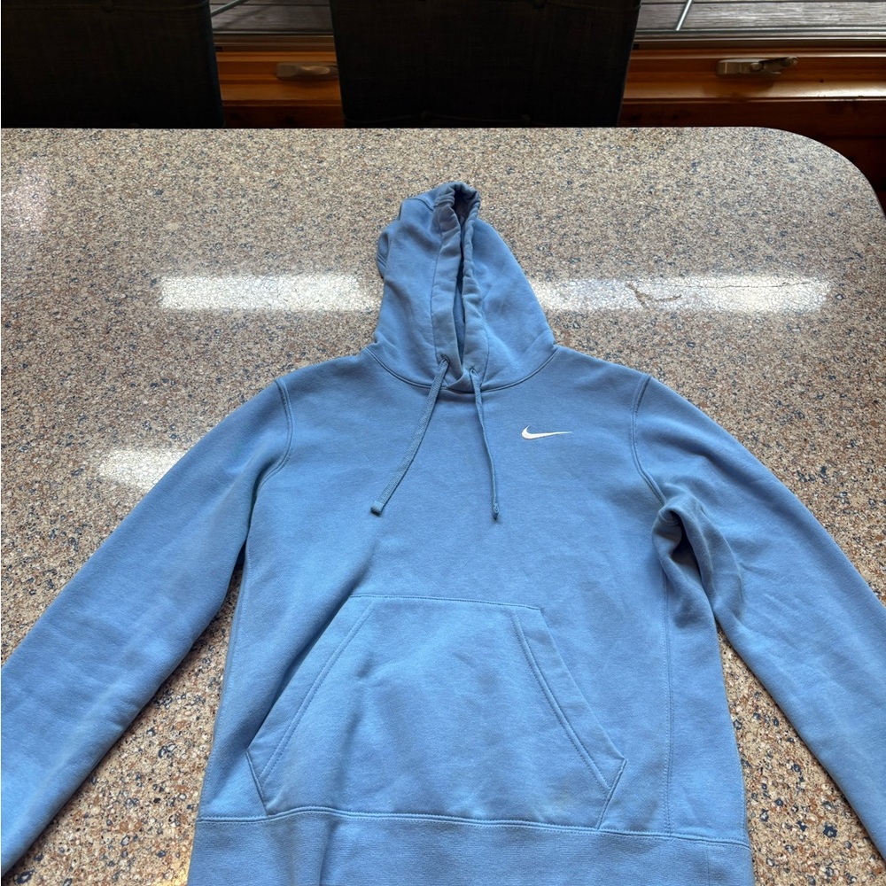 Nike Hoodie in Blue with White Logo